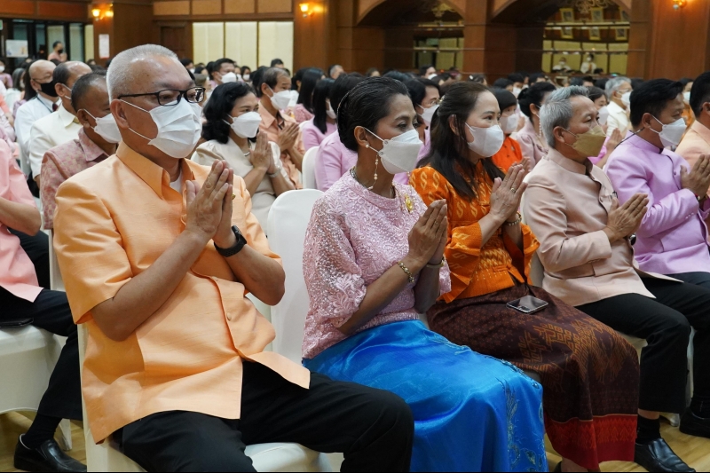 พิธีเจริญพระพุทธมนต์เพื่อความเป็นสิริมงคล เนื่องในโอกาสปีใหม่ พุทธศักราช 2566 ณ สำนักงานการตรวจเงินแผ่นดิน