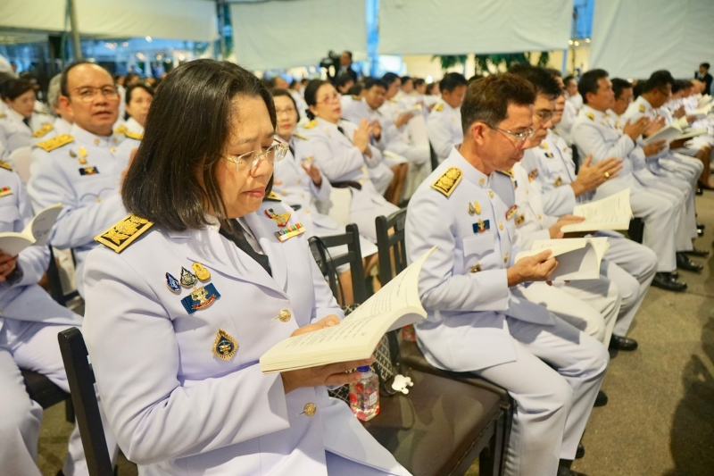 พิธีมหามงคลบำเพ็ญพระราชกุศลและเจริญพระพุทธมนต์ถวายพระพรชัยมงคล