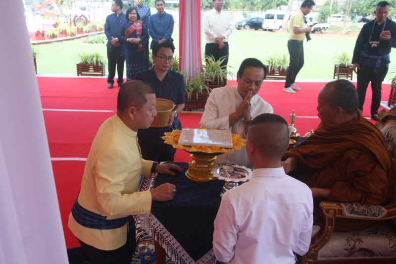 พิธีวางศิลาฤกษ์อาคารที่ทำการและอาคารชุดพักอาศัย สำนักตรวจเงินแผ่นดินจังหวัดสกลนคร 