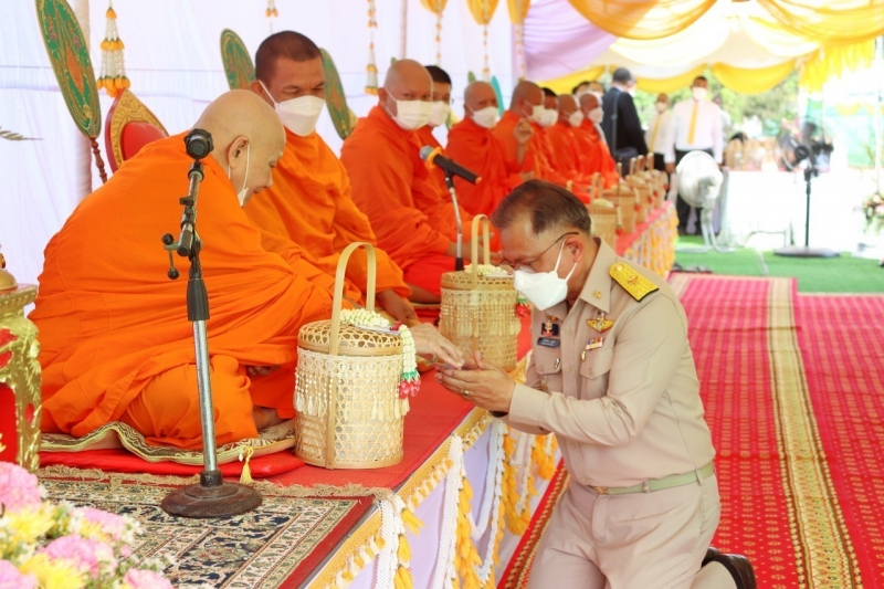 พิธีวางศิลาฤกษ์อาคารสำนักงานและอาคารชุดพักอาศัย สำนักตรวจเงินแผ่นดินจังหวัดปราจีนบุรี