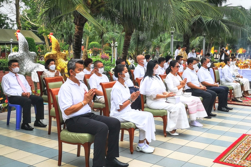 พิธีบวงสรวงดวงพระวิญญาณสมเด็จพระนเรศวรมหาราช ณ บริเวณวิหารสมเด็จพระนเรศวร วัดใหญ่ชัยมงคล จังหวัดพระนครศรีอยุธยา