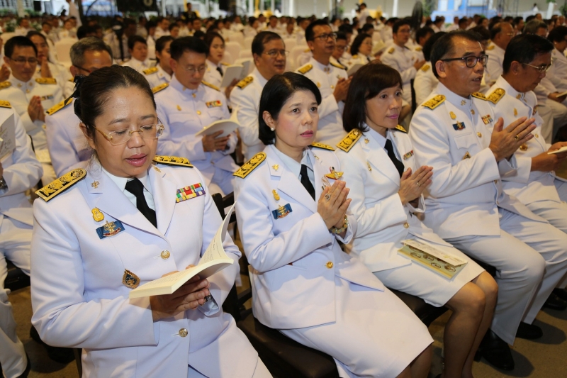 2562-03-25 พิธีมหามงคลบำเพ็ญพระราชกุศล และเจริญพระพุทธมนต์ถวายพระพรชัยมงคล