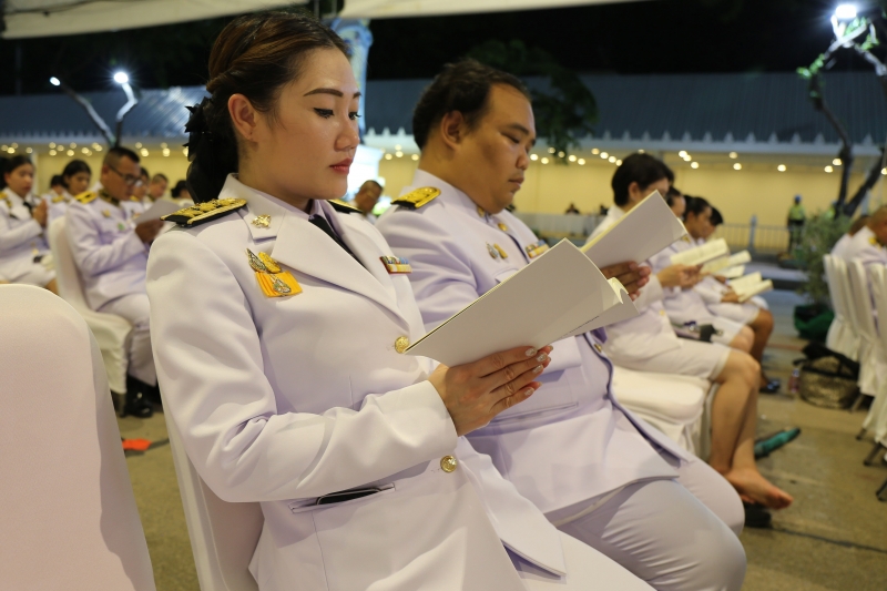 พิธีมหามงคลบำเพ็ญพระราชกุศลและเจริญพระพุทธมนต์ถวายพระพรชัยมงคล