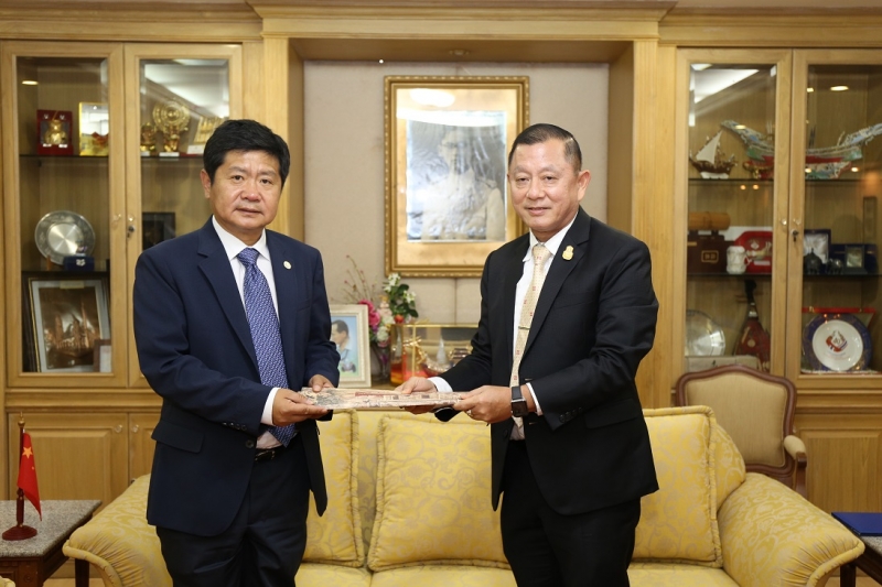 ปตง.ผตง.ให้การต้อนรับการเข้าเยี่ยมคารวะคณะผู้แทนมหาวิทยาลัยตรวจสอบหนานจิ