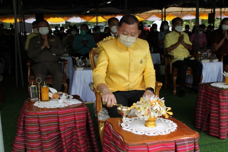 พิธีวางศิลาฤกษ์อาคารที่ทำการสำนักตรวจเงินแผ่นดินจังหวัดสุรินทร์ พร้อมอาคารชุดพักอาศัยและสิ่งก่อสร้างประกอบ