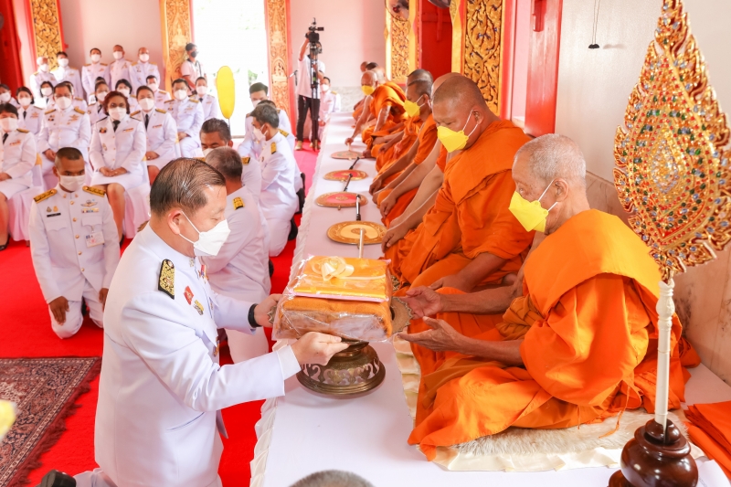 สำนักงานการตรวจเงินแผ่นดิน ถวายผ้าพระกฐินพระราชทาน ประจำปี 2564 ณ วัดชัยมงคล พระอารามหลวง ตำบลบ่อยาง อำเภอเมืองสงขลา จังหวัดสงขล