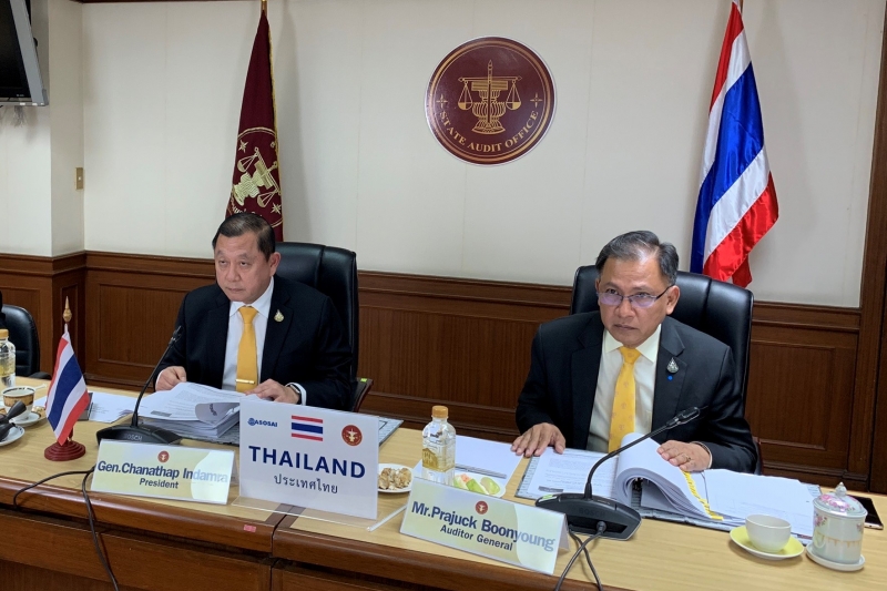 การประชุมคณะมนตรีขององค์การสถาบันการตรวจสอบสูงสุดแห่งเอเชีย ครั้งที่ 55 แบบออนไลน์  (The 55th Virtual Governing Board Meeting)