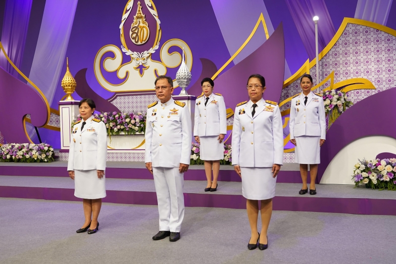 สำนักงานการตรวจเงินแผ่นดินบันทึกเทปถวายพระพรสมเด็จพระนางเจ้าฯ พระบรมราชินี ณ ห้องบันทึกเทป สถานีวิทยุโทรทัศน์แห่งประเ