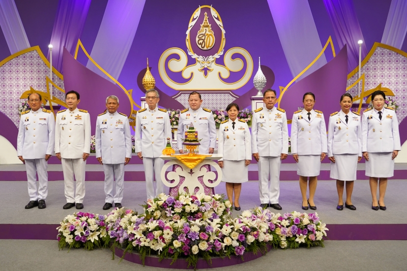 สำนักงานการตรวจเงินแผ่นดินบันทึกเทปถวายพระพรสมเด็จพระนางเจ้าฯ พระบรมราชินี ณ ห้องบันทึกเทป สถานีวิทยุโทรทัศน์แห่งประเ