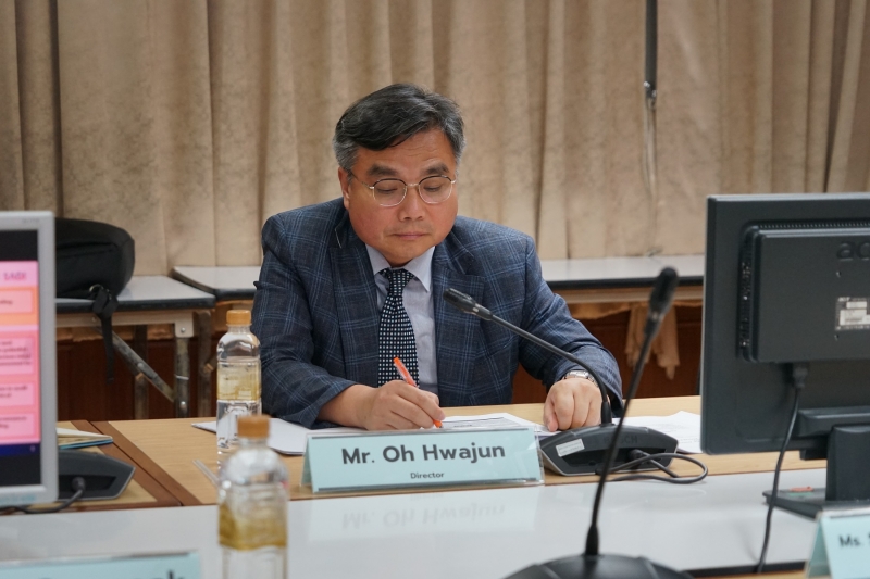 คณะผู้แทนจากสถาบันฝึกอบรมด้านการตรวจสอบและสืบสวนของ สตง. เกาหลี เข้าเยี่ยมคารวะ ปตง. ผตง. และคณะผู้บริหาร สตง.