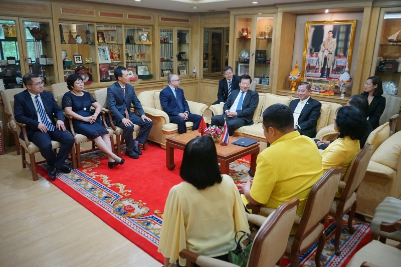 คณะผู้แทนสำนักงานการตรวจเงินแผ่นดิน สาธารณรัฐประชาชนจีน เยี่ยมคารวะ ปตง. ผตง. และคณะผู้บริหาร สตง.ประเทศไทย