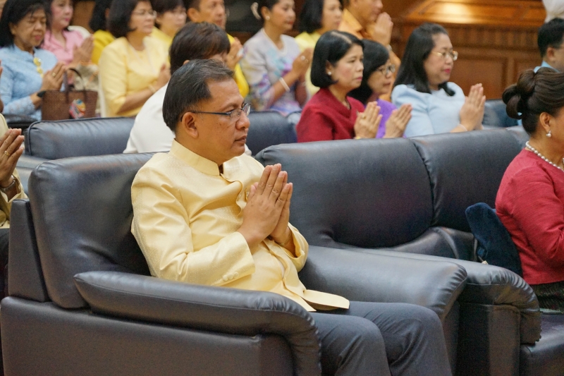 พิธีเจริญพระพุทธมนต์เนื่องในเทศกาลขึ้นปีใหม่ พ.ศ. 2563 