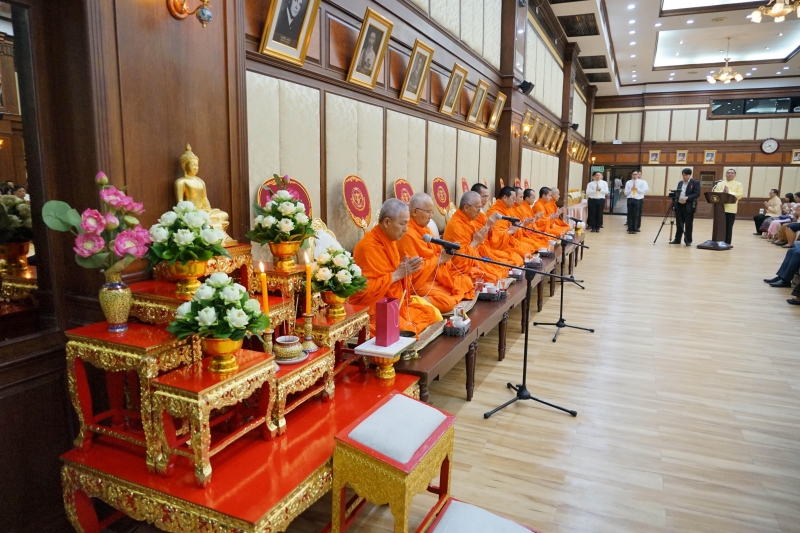 พิธีเจริญพระพุทธมนต์เนื่องในเทศกาลขึ้นปีใหม่ พ.ศ. 2563 