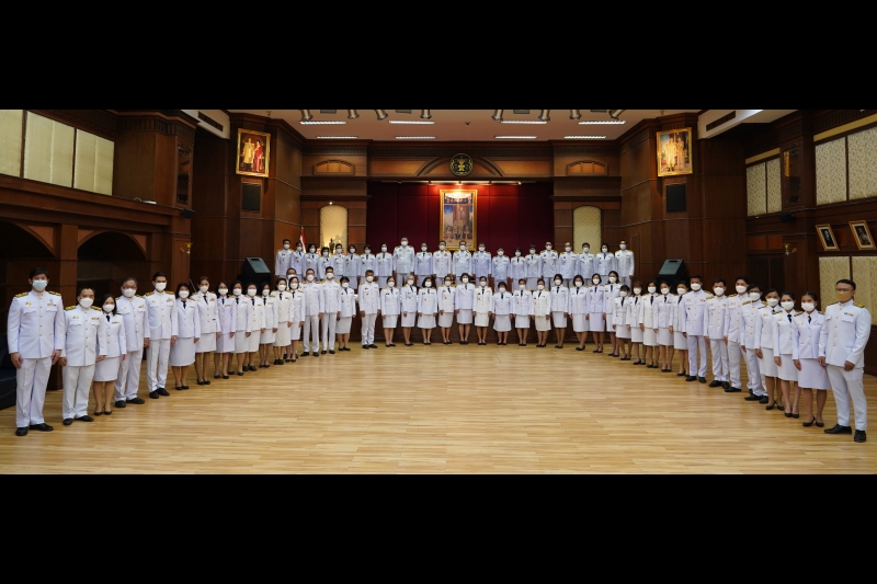 พิธีถวายสัตย์ปฏิญาณเพื่อเป็นข้าราชการที่ดีและพลังของแผ่นดิน ประจำปี 2565 ณ สำนักงานการตรวจเงินแผ่นดิน