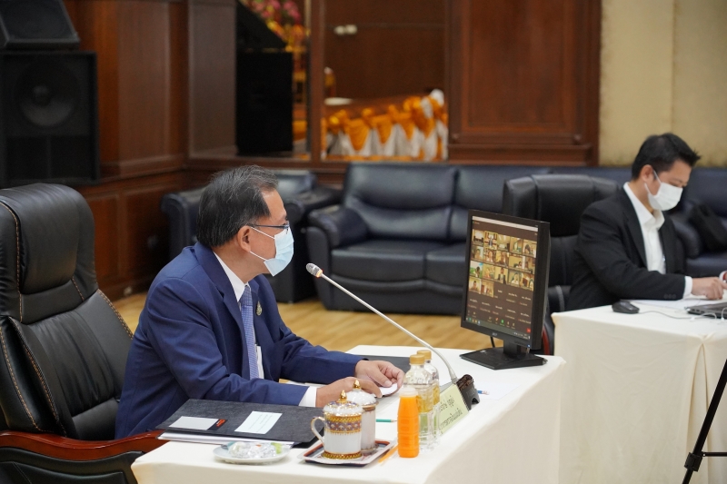 การประชุมผู้ตรวจเงินแผ่นดิน ครั้งที่ 2/2564 ผ่านระบบออนไลน์ (Online) แบบถ่ายทอดสด (Live) ณ ห้องดำริอิศรานุวรรต สำนักงานการตรวจเง