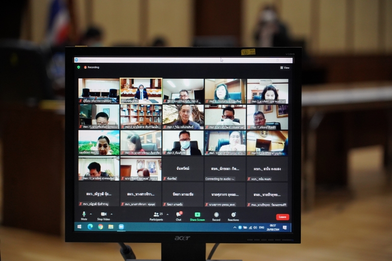 การประชุมผู้ตรวจเงินแผ่นดิน ครั้งที่ 2/2564 ผ่านระบบออนไลน์ (Online) แบบถ่ายทอดสด (Live) ณ ห้องดำริอิศรานุวรรต สำนักงานการตรวจเง