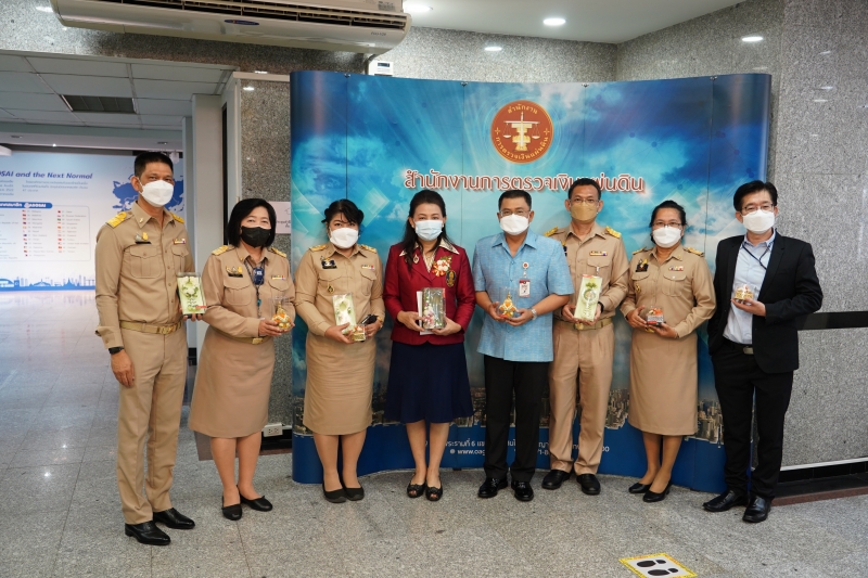 สำนักงานการตรวจเงินแผ่นดินร่วมสนับสนุนผลิตภัณฑ์ดอกมะลิของสมาคมสภาสังคมสงเคราะห์แห่งประเทศไทยฯ ณ สำนักงานการตรวจเงินแผ่นดิน