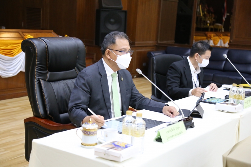 การประชุมคณะข้าราชการระดับผู้บริหาร ครั้งที่ 1/2564 ผ่านระบบออนไลน์ (Online) แบบถ่ายทอดสด (Live) ณ ห้องดำริอิศรานุวรรต สำนักงานก