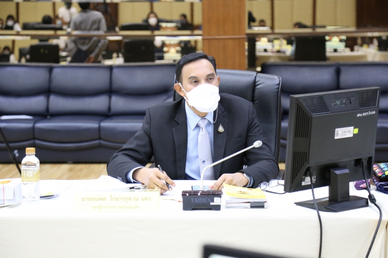 การประชุมคณะข้าราชการระดับผู้บริหาร ครั้งที่ 3/2565  ผ่านระบบออนไลน์ ณ ห้องดำริอิศรานุวรรต สำนักงานการตรวจเงินแผ่นดิน