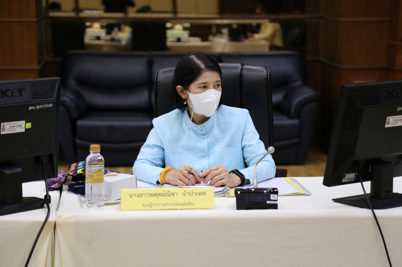 การประชุมคณะข้าราชการระดับผู้บริหาร ครั้งที่ 3/2565  ผ่านระบบออนไลน์ ณ ห้องดำริอิศรานุวรรต สำนักงานการตรวจเงินแผ่นดิน