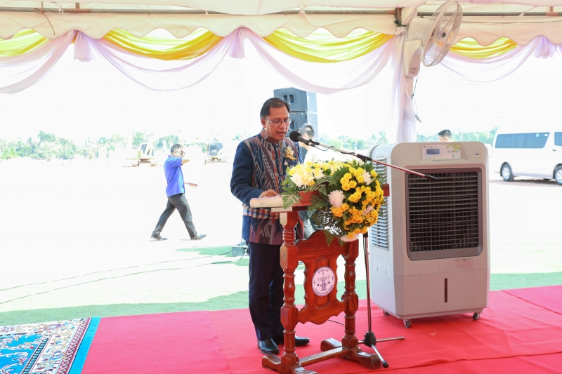 พิธีวางศิลาฤกษ์อาคารที่ทำการพร้อมอาคารชุดพักอาศัย สำนักตรวจเงินแผ่นดินจังหวัดนครพนม