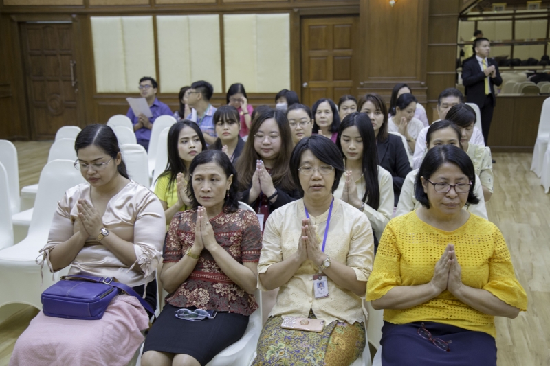 พิธีเจริญพระพุทธมนต์เนื่องในเทศกาลขึ้นปีใหม่ พ.ศ. 2563 