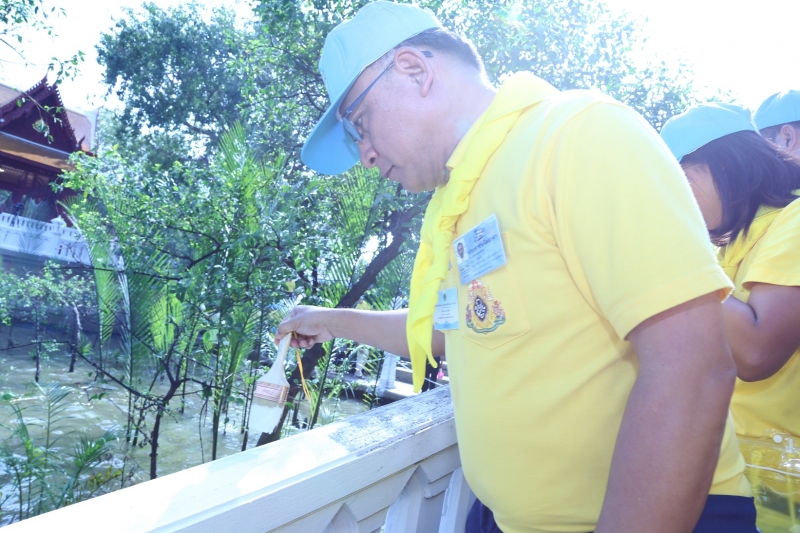 กิจกรรมจิตอาสาพัฒนาภูมิทัศน์ริมฝั่งแม่น้ำเจ้าพระยา