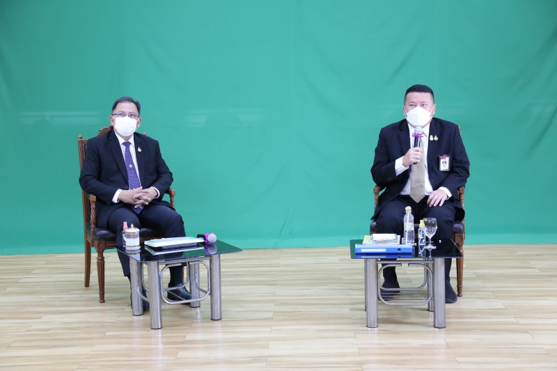 พิธีเปิดโครงการสัมมนาทางวิชาการ เรื่อง “ภารกิจถูกต้องโปร่งใส รอบรู้วินัยการเงินการคลัง” ผ่านระบบออนไลน์ (Online) แบบถ่ายทอดสด (L