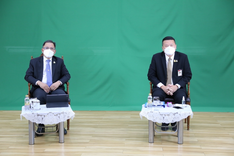 พิธีเปิดโครงการสัมมนาทางวิชาการ เรื่อง “การตรวจเงินแผ่นดินตามกฎหมายวินัยการเงินการคลังของรัฐ” ผ่านระบบออนไลน์ (Online) แบบถ่ายทอ