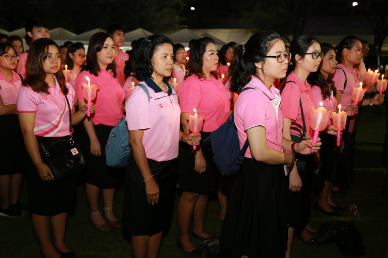 พิธีจุดเทียนเพื่อน้อมรำลึกในพระมหากรุณาธิคุณ เนื่องในวันคล้ายวันสวรรคตพระบาทสมเด็จพระจุลจอมเกล้าเจ้าอยู่หัว