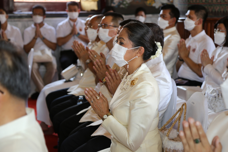 พิธีอธิษฐานจิตมวลสาร แผ่นจาร และแผ่นดวงชะตา 