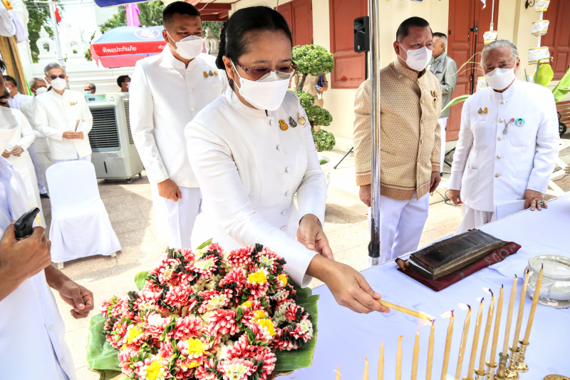 สมเด็จพระอริยวงศาคตญาณ สมเด็จพระสังฆราช สกลมหาสังฆปริณายก ทรงเป็นประธานในพิธีเททองหล่อองค์พระพุทธโสธร รุ่น มงคลแผ่นดิน 108 ณ วั