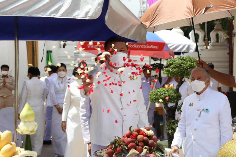  สมเด็จพระอริยวงศาคตญาณ สมเด็จพระสังฆราช สกลมหาสังฆปริณายก ทรงเป็นประธานในพิธีเททองหล่อองค์พระพุทธโสธร รุ่น มงคลแผ่นดิน 108 ณ วั