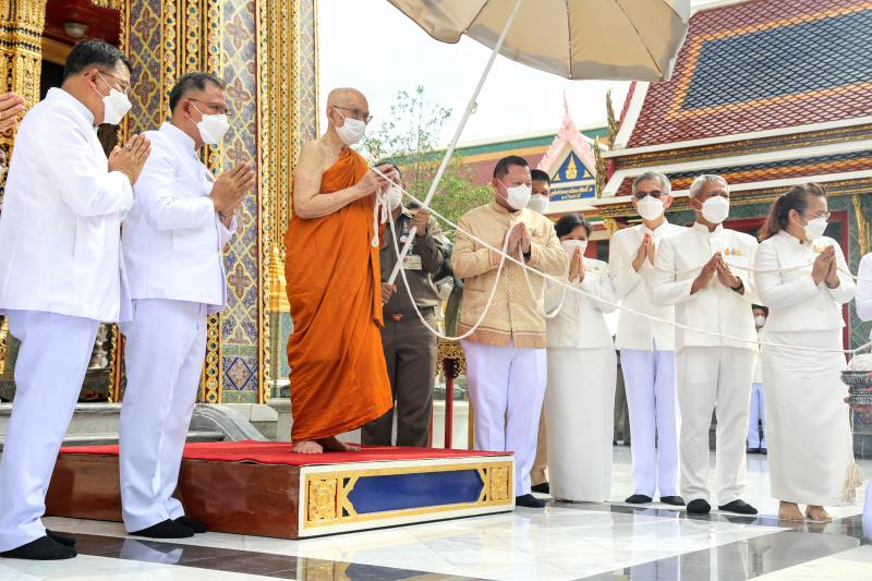  สมเด็จพระอริยวงศาคตญาณ สมเด็จพระสังฆราช สกลมหาสังฆปริณายก ทรงเป็นประธานในพิธีเททองหล่อองค์พระพุทธโสธร รุ่น มงคลแผ่นดิน 108 ณ วั