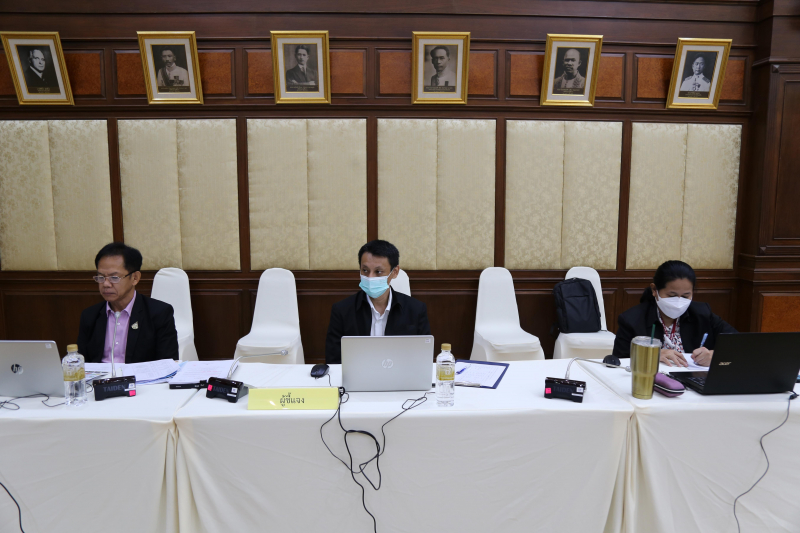 การประชุมผู้ตรวจเงินแผ่นดิน ครั้งที่ 4/2565 ผ่านระบบออนไลน์ ณ สำนักงานการตรวจเงินแผ่นดิน