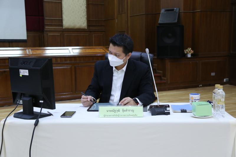 การประชุมผู้ตรวจเงินแผ่นดิน ครั้งที่ 3/2564 ผ่านระบบออนไลน์ ณ ห้องดำริอิศรานุวรรต สำนักงานการตรวจเงินแผ่นดิน