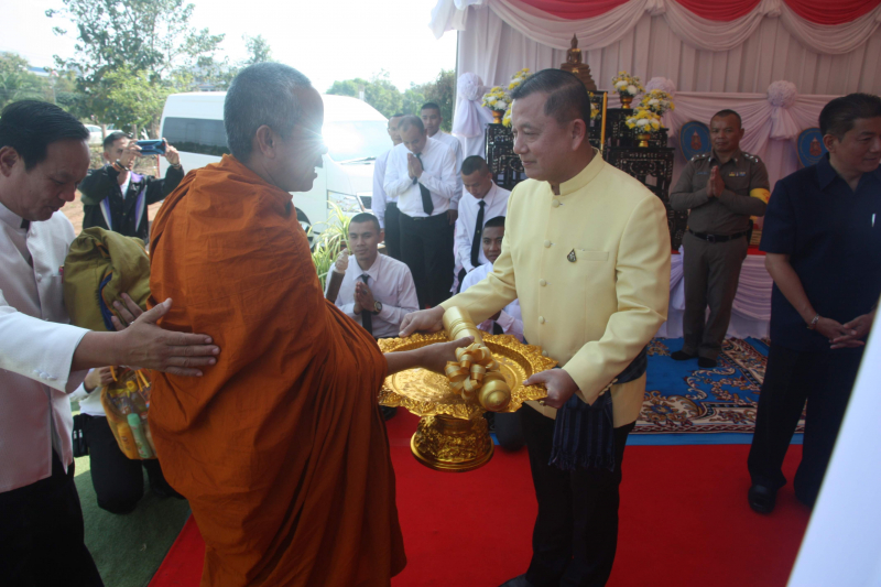 พิธีวางศิลาฤกษ์อาคารที่ทำการและอาคารชุดพักอาศัย สำนักตรวจเงินแผ่นดินจังหวัดสกลนคร 