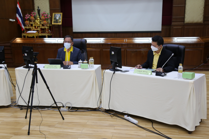 การประชุมคณะข้าราชการระดับผู้บริหาร ครั้งที่ 3/2564  ผ่านระบบออนไลน์ ณ ห้องดำริอิศรานุวรรต สำนักงานการตรวจเงินแผ่นดิน