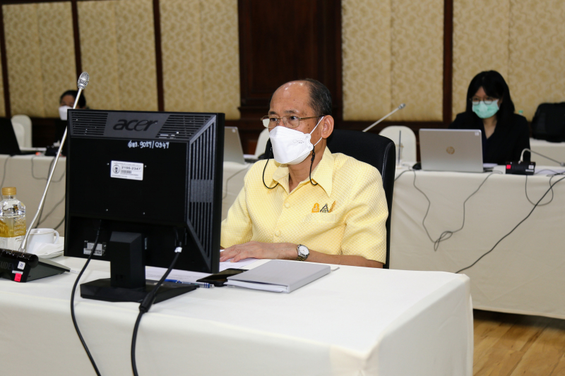 การประชุมคณะข้าราชการระดับผู้บริหาร ครั้งที่ 5/2565 ณ ห้องดำริอิศรานุวรรต สำนักงานการตรวจเงินแผ่นดิน และผ่านระบบออนไลน์