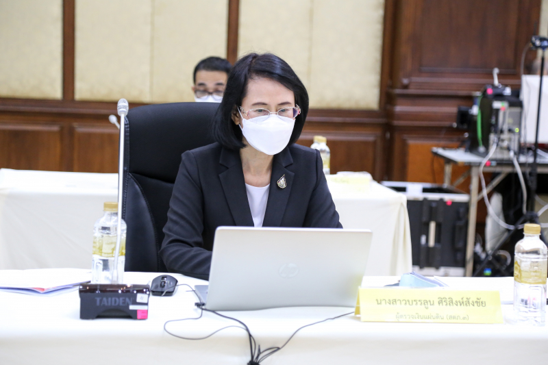 การประชุมคณะข้าราชการระดับผู้บริหาร ครั้งที่ 1/2566 ณ ห้องดำริอิศรานุวรรต สำนักงานการตรวจเงินแผ่นดิน และผ่านระบบออนไลน์