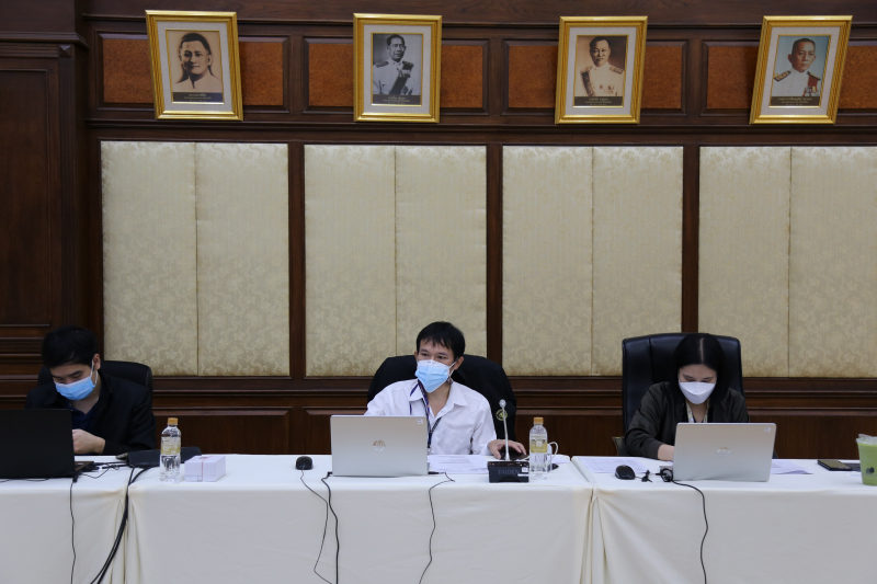 การประชุมคณะข้าราชการระดับผู้บริหาร ครั้งที่ 1/2565 ผ่านระบบออนไลน์ ณ ห้องดำริอิศรานุวรรต สำนักงานการตรวจเงินแผ่นดิน