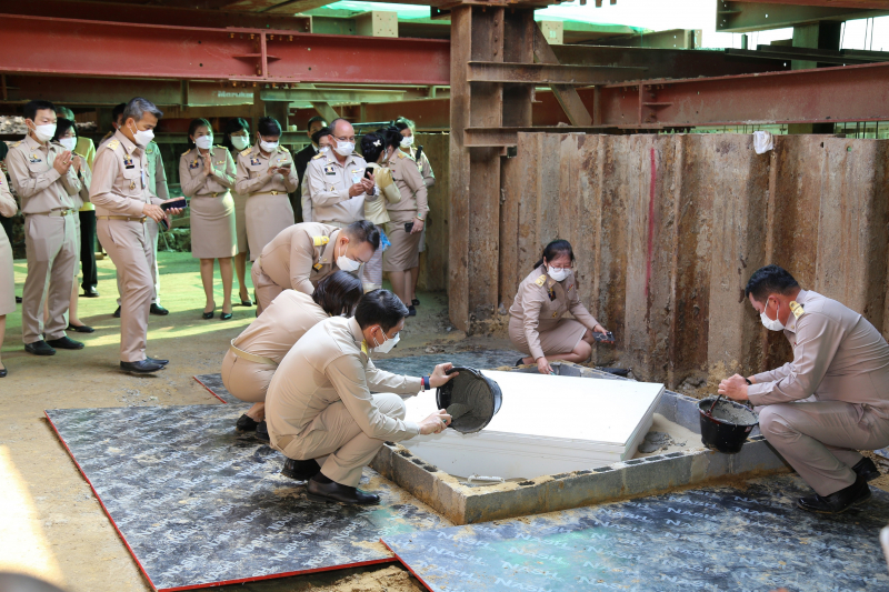 พิธีวางศิลาฤกษ์อาคารที่ทำการสำนักงานการตรวจเงินแผ่นดิน