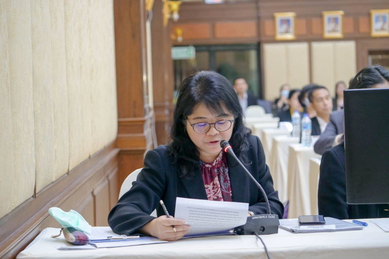 การฝึกอบรมผ่านระบบ Online แบบถ่ายทอดสด (Live) ระหว่างประเทศ ตามโครงการพัฒนา 