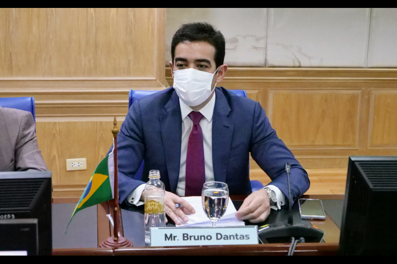 การประชุมหารือร่วมระหว่างสำนักงานการตรวจเงินแผ่นดินกับคณะผู้แทนของศาลบัญชีบราซิล เกี่ยวกับแนวทางการพัฒนางานตรวจเงินแผ่นดิน ณ ห้อ