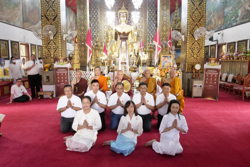 2566-03-30 พิธีอธิษฐานจิตมวลสาร แผ่นจาร และแผ่นดวงชะตา พระพุทธโสธร รุ่น มงคลแผ่นดิน 108 ณ วัดพระธาตุหริภุญชัยวรมหาวิหาร จังหวัดล