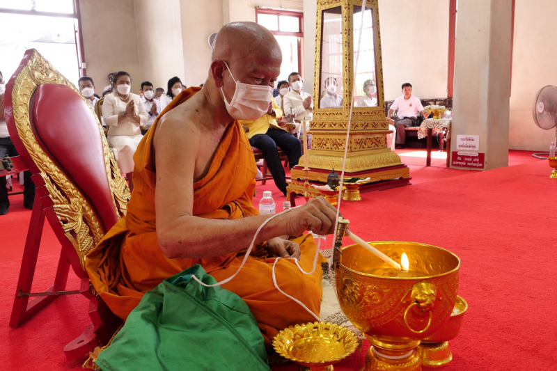 พิธีอธิษฐานจิตมวลสาร แผ่นจาร และแผ่นดวงชะตา 