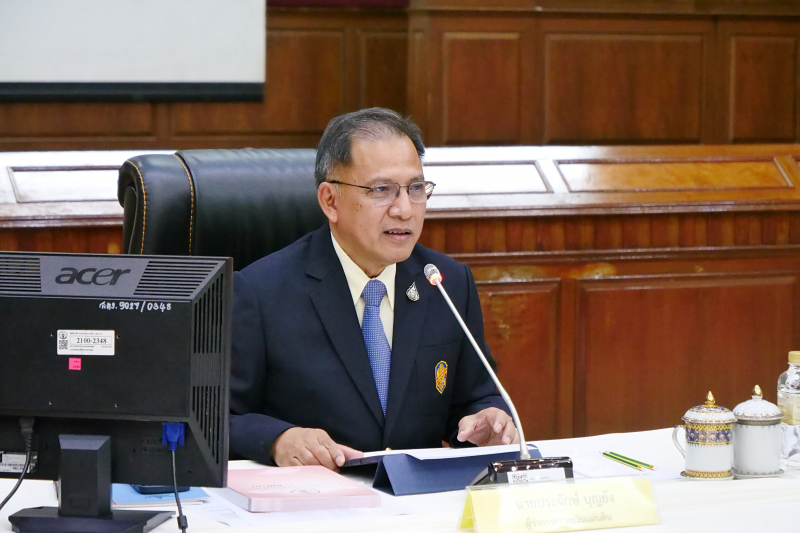 การประชุมคณะข้าราชการระดับผู้บริหาร ครั้งที่ 2/2566 ณ สำนักงานการตรวจเงินแผ่นดิน และผ่านระบบออนไลน์