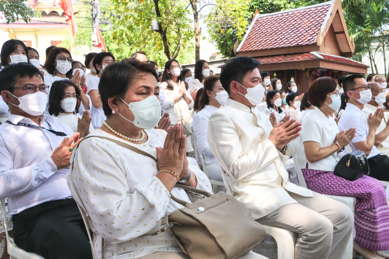 พิธีบวงสรวงดวงพระวิญญาณสมเด็จพระเจ้าตากสินมหาราช ณ ศาลสมเด็จพระเจ้ากรุงธนบุรีมหาราช วัดหงส์รัตนาราม ราชวรวิหาร กรุงเทพมหานคร