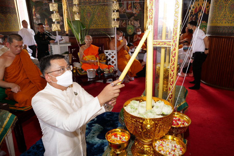 พิธีอธิษฐานจิตมวลสาร แผ่นจาร และแผ่นดวงชะตา 