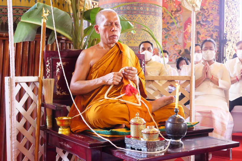 พิธีอธิษฐานจิตมวลสาร แผ่นจาร และแผ่นดวงชะตา 